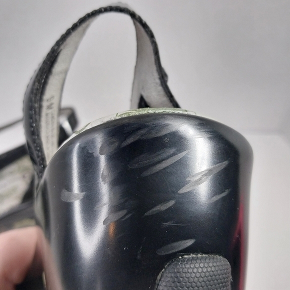 Jambu Sport Wedge Camden Size 9 M Glossy Black T-Strap Sandals Shoes - Picture 11 of 13